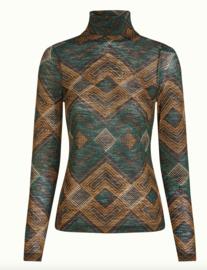 King Louie Betsie rollneck Top Morrison-Para green