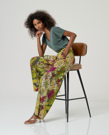 Surkana  Wide Leg Pants-Green  526MILE515