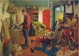 Marius van Dokkum - Puzzel Mannenhuishouding