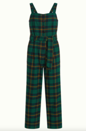 King Louie Ines Jumpsuit Leeds Check-Evening Blue