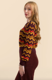 LaLamour-Knitwear Sweater- Zigzag