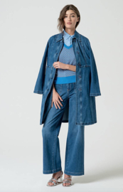 Surkana Long Jacket- Blue  515KADE421