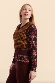 LaLamour-Knitwear Spencer- Retro Brown