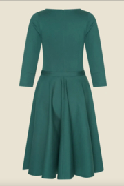 Very Cherry - Ballerina Dress Forest Green Punty