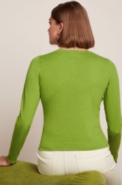 King Louie  Cardi roundneck Cocoon - Dark Citron