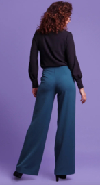 Very Cherry - Marlene Pants Petrol Gabardine