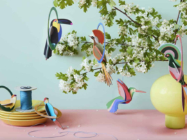 Studio Roof Pop Out Card - Hummingbird