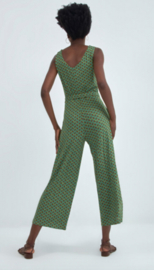 Surkana Sleeveless Jumpsuit with belt green 522AZVI816