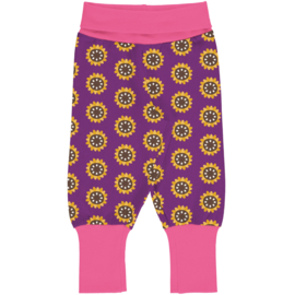 Maxomorra rib pants Garden Sunflower