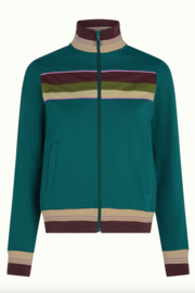 King Louie -Colorblock Coljack Daytona Sweat -Spruced Green