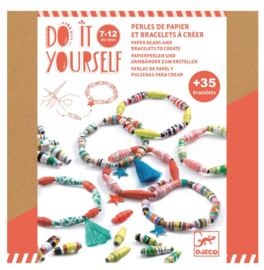 Djeco  - do it yourself - papier kralen en armbandjes maken DJ07971