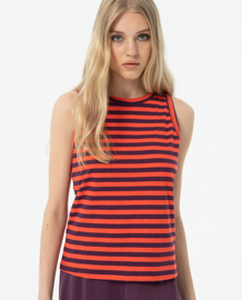 Surkana Sleeveless Striped T-shirt  Granate 524FUSI011