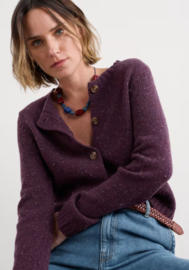 Seasalt Dawson Pick Cardigan Merino -Grape