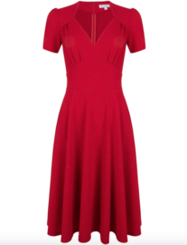 Very Cherry - Hollywood Circle Dress Red Jersey Crepe