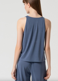 Surkana  V-Neck Top-Indigo  525LIXX015