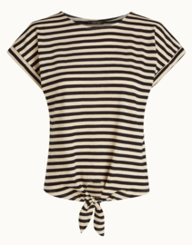 King Louie  Aria Knot Top Chopito Stripe-Black