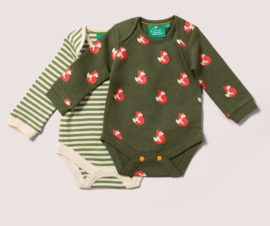 Little Green Radicals- Little Fox Organic romper set