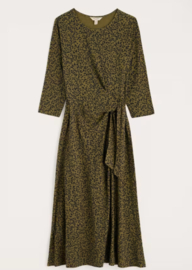 Seasalt -3/4 Fettling Dress Berry Branches Bright Olive