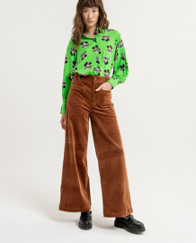 Surkana Wide Pants With Plastron pockets Brown 553ESCO521