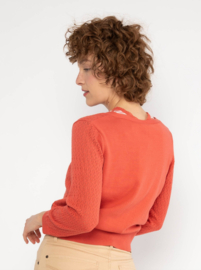 Blutsgeschwister Cardigan-Sweet Petite-Terra-Cotta Crimson Red