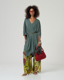 Surkana  Wide Leg Pants-Green  526MILE515