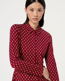 Surkana Fitted Shirt Longsleeves Red 554MEVI113