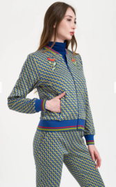 LaLamour-Nora Bomber Jacket- Jetset Swirl