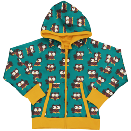 Maxomorra Cardigan Hood Reversible Owl