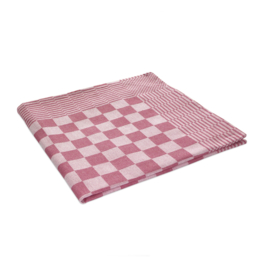 Theedoeken Rood en Wit Geblokt 65x65cm 100% Katoen - Treb WS