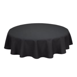 Tafelkleden Rond Black Zwart 230cm Ø - Treb SP