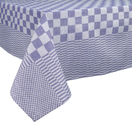 Tablecloth Blue and White Checkered 140x240cm 100% Cotton - Treb WS