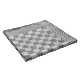 Theedoeken Zwart en Wit Geblokt katoen 70x70cm - Treb Towels