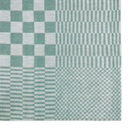 Tafelkleed Groen en Wit Geblokt 140x140cm 100% Katoen - Treb WS