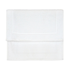 Mata do kąpieli, biała, płaska krawędź, 50x76 cm, 600 gr / m2, Treb Bed & Bath