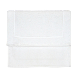 Bademåtte Hvid Fladkant 50x76cm 600 gr / m2 - Treb Bed & Bath