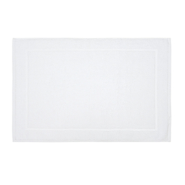 Bademåtte Hvid Fladkant 50x76cm 600 gr / m2 - Treb Bed & Bath