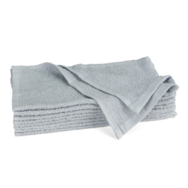 Gæstehåndklæder lysegrå 30x30cm 100% bomuld - Treb SH