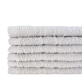 Gæstehåndklæder grå 30x50cm 100% bomuld - Treb ADH