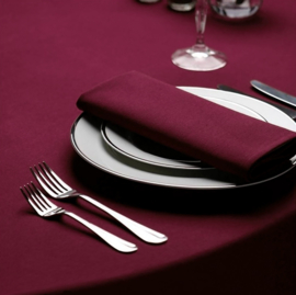 Tablecloth Round Maroon 275cm Ø - Treb SP