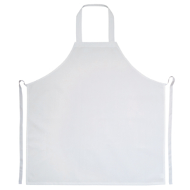 Apron White 80x100cm Polycotton - Treb ELS