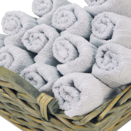 Asciugamani Per Ospiti, Grigio, 30x50cm, 100% Cotone, Treb ADH