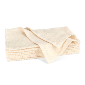 Gæstehåndklæder Creme 30x30cm 100% Bomuld - Treb SH