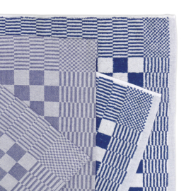 Kitchen Textile Set Blue 2x Towel 50x50cm + 2x Tea Towel 65x65cm - Treb Towels