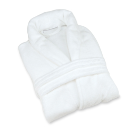 Bathrobe Fleece White Size M/XL - Treb BR