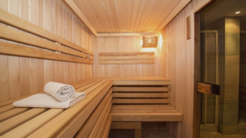 Saunatuch Weiß 100x150cm 500 g / m2 - Treb Bett und Bad