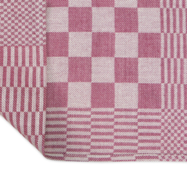 Guardanapos de mesa xadrez vermelho e branco 40x40cm 100% algodão - Treb WS