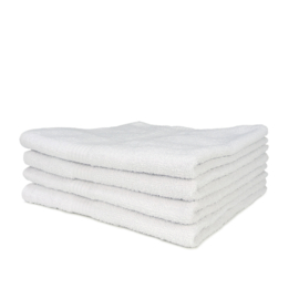 Serviette de bain blanche 50x90cm 100% coton - Treb STAN