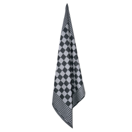 Toalhas de cozinha toalhas de chá xadrez preto e branco 65x65cm 100% algodão - Treb AD