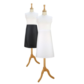 Apron White 80x60cm Polycotton - Treb ELS