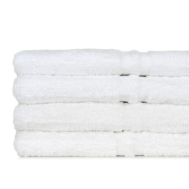 Badehåndklæde, Hvid, 50x100cm, 500 gr / m2, Treb Bed & Bad